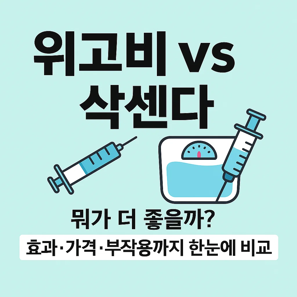 위고비 vs 삭센다, 뭐가 더 좋을까? 효과·가격·부작용까지 한눈에 비교!