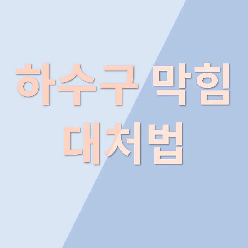 하수구 막힘_2