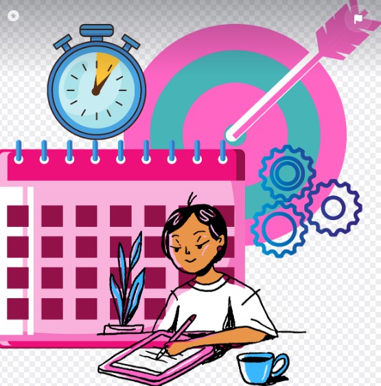 하루 일정을 작성하는 사람