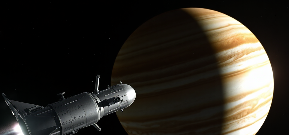 목을 탐사하는 탐사선의 이미지