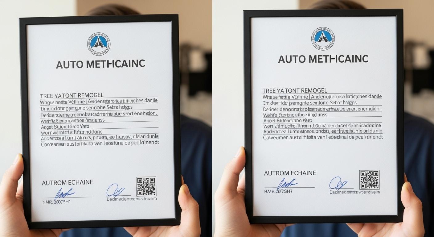 자동차 정비사 자격증