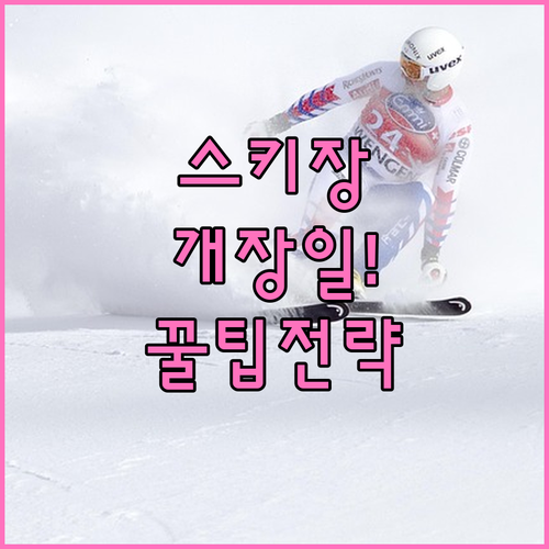 전국 스키장 개장일과 시즌권 구매 및..