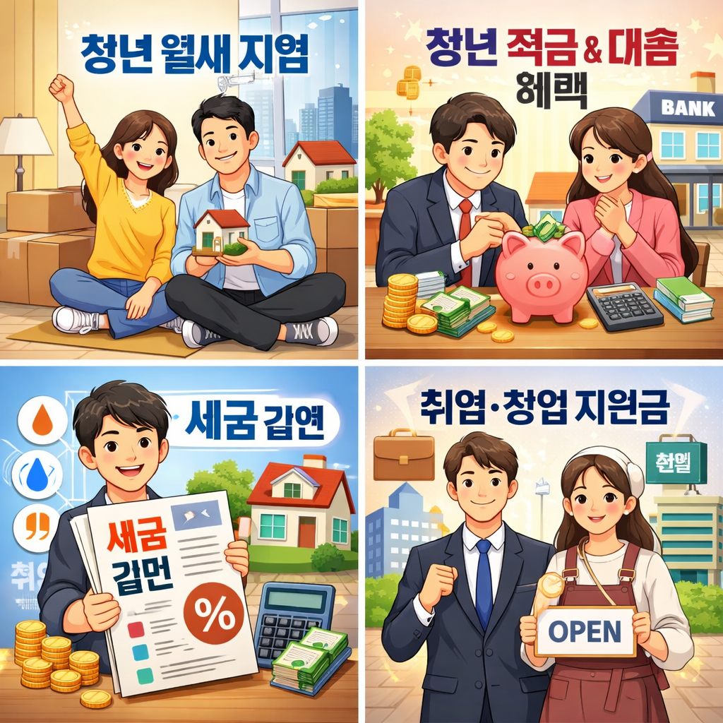 2026년 청년 지원 정책 혜택 모아보기
