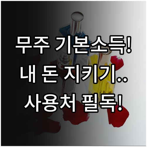 무주군민 기본소득 지원 내용 및 지역..