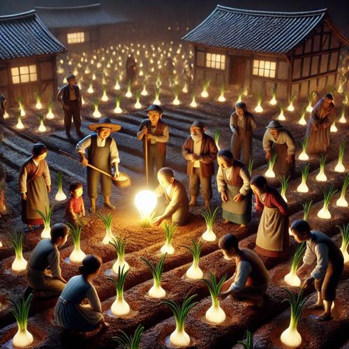 양파 씨앗을 심고 기적을 기다리는 사람들