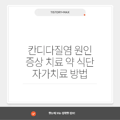 칸디다질염 원인 증상 치료 약 식단 자가치료 방법