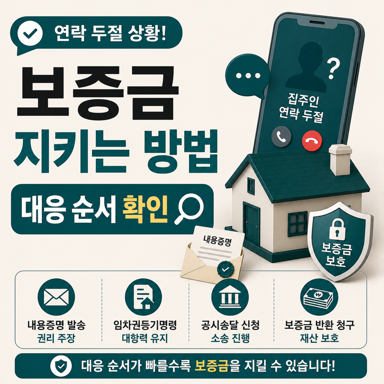 집주인 연락 두절 상황에서 세입자가 보증금을 지키는 방법 안내