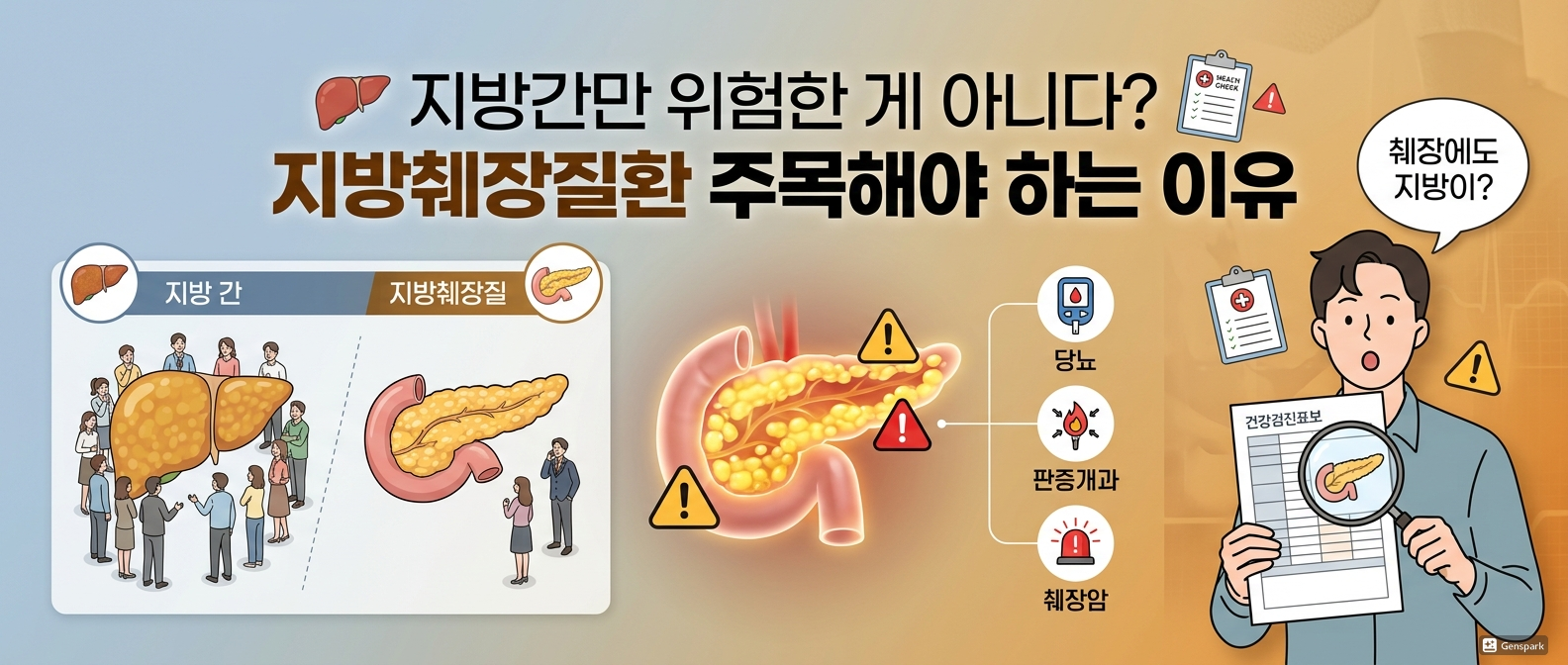 지방간만 위험한 게 아니다? 지방췌장질환과 췌장암 위험성 총정리