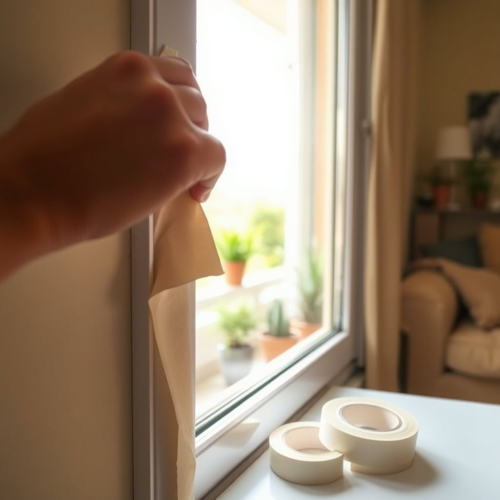 창문 틈새를 막는 간단한 방법