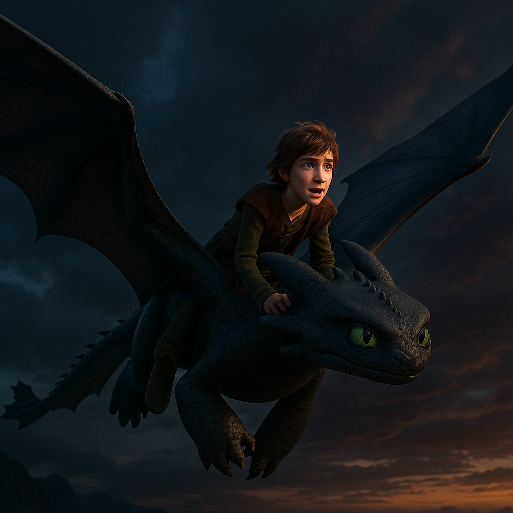 4D로 만든 드래곤 길들이기 사진