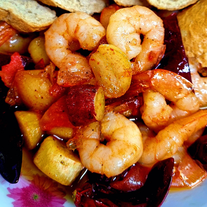 달콤함이 2배! 고구마 새우 감바스 만들기 레시피