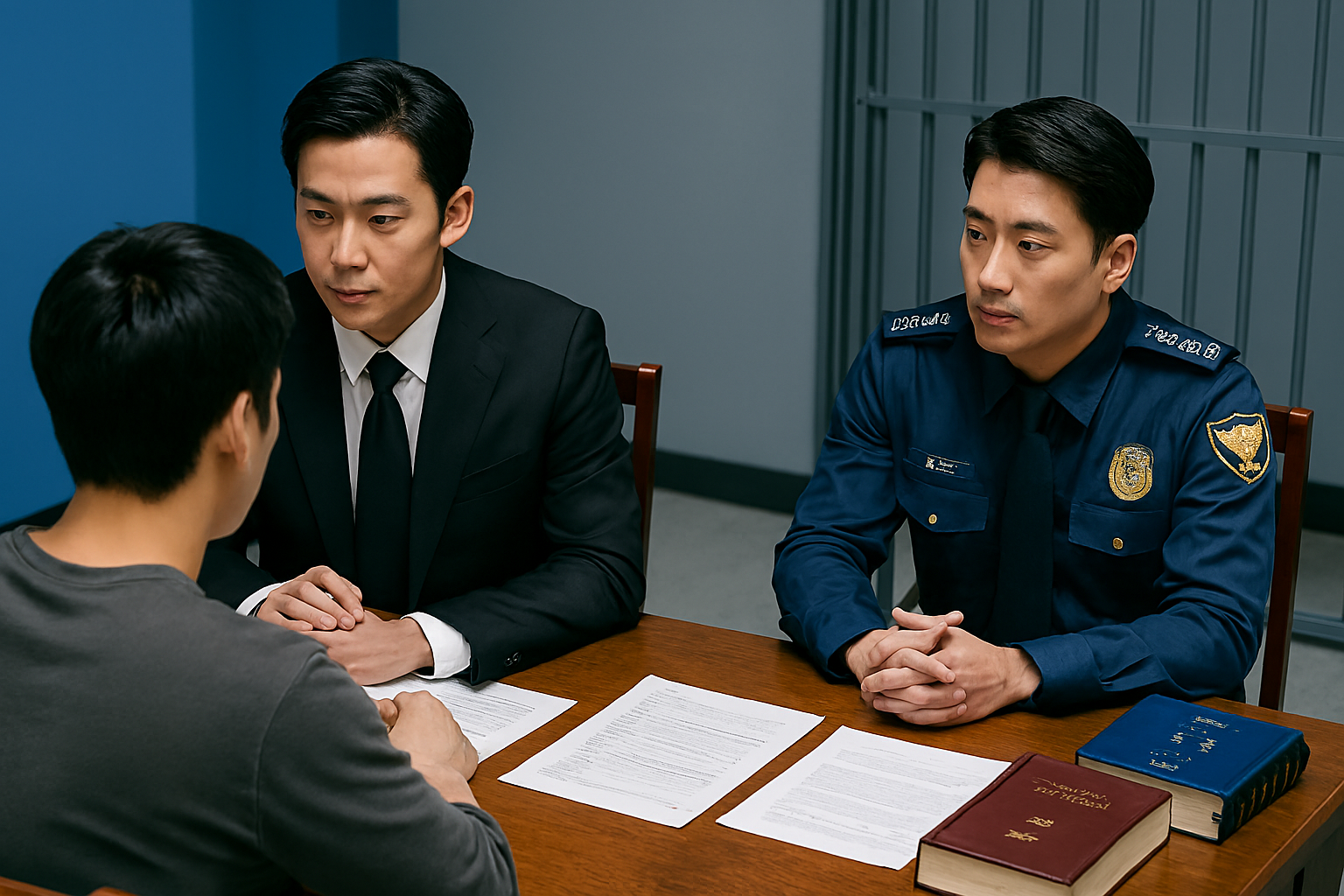경찰조사 장면