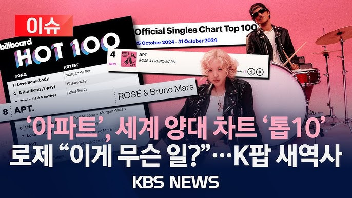 로제 아파트 빌보드 순위 8위