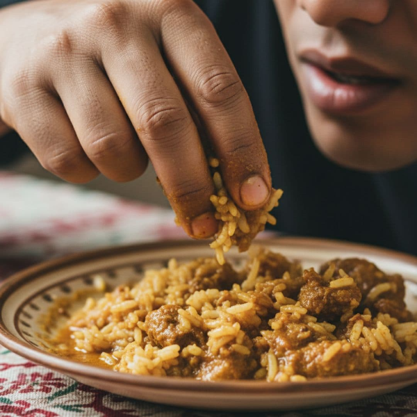 인도 식탁 예절 - 오른손의 철학에 대해 알어봅니다.