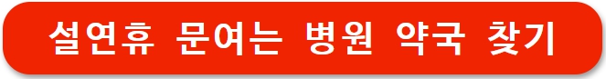설연휴 문여는 약국 찾는 방법 (+휴일지킴이약국)