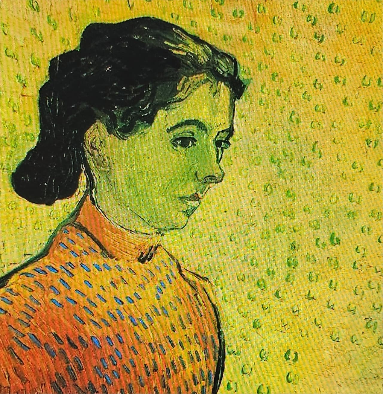 불멸의 화가 반 고흐 전시、 젊은 여인의 초상