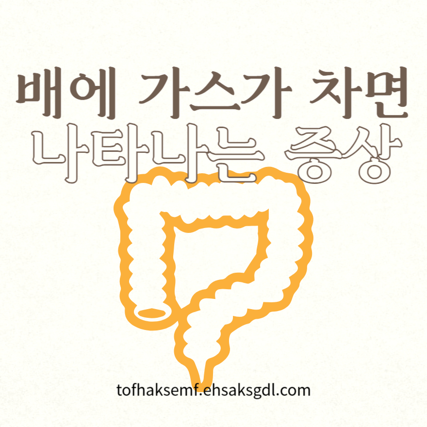 배에 가스가 차면 나타나는 증상