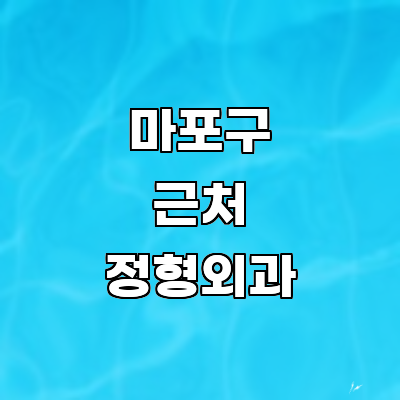 서울 마포구 정형외과