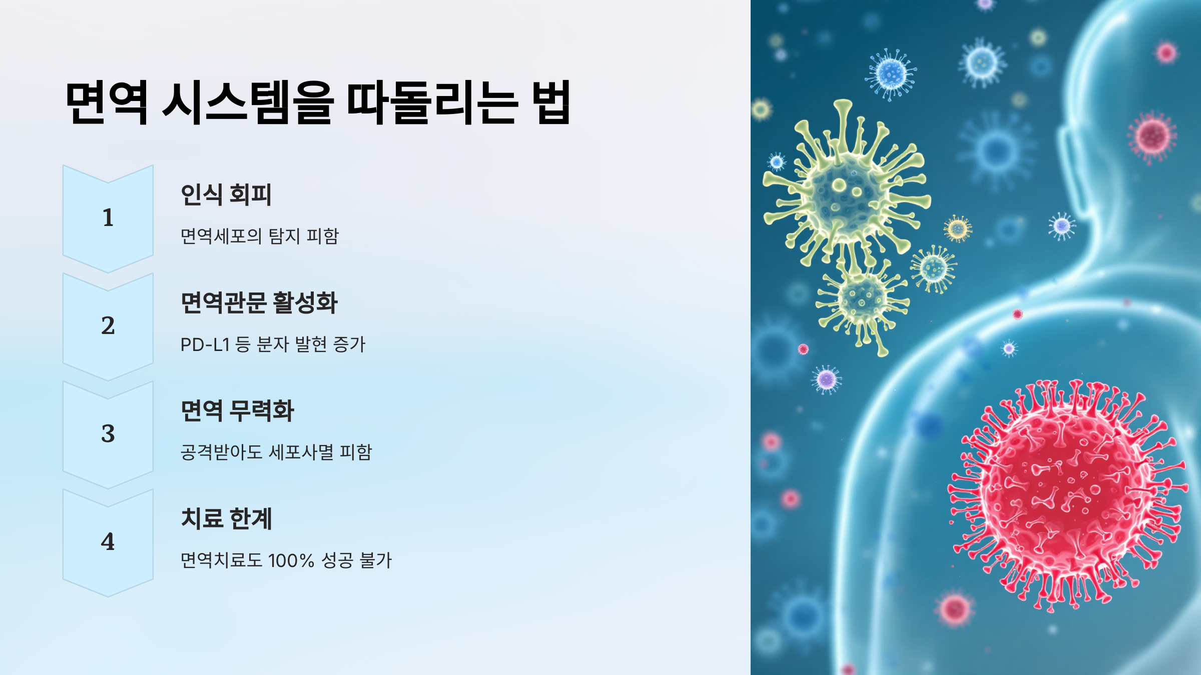 면역 시스템을 따돌리는 법