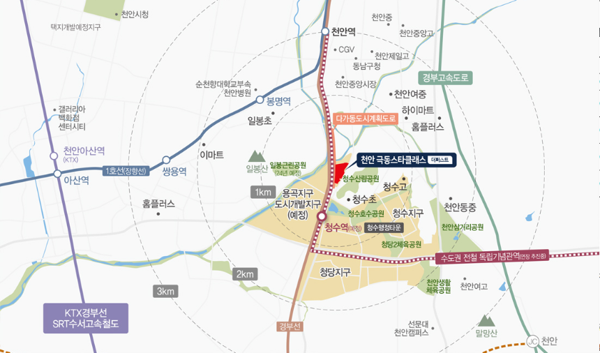 천안 극동스타클래스 더퍼스트 입지환경