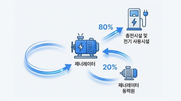 자가 발전 시스템 인포그래픽