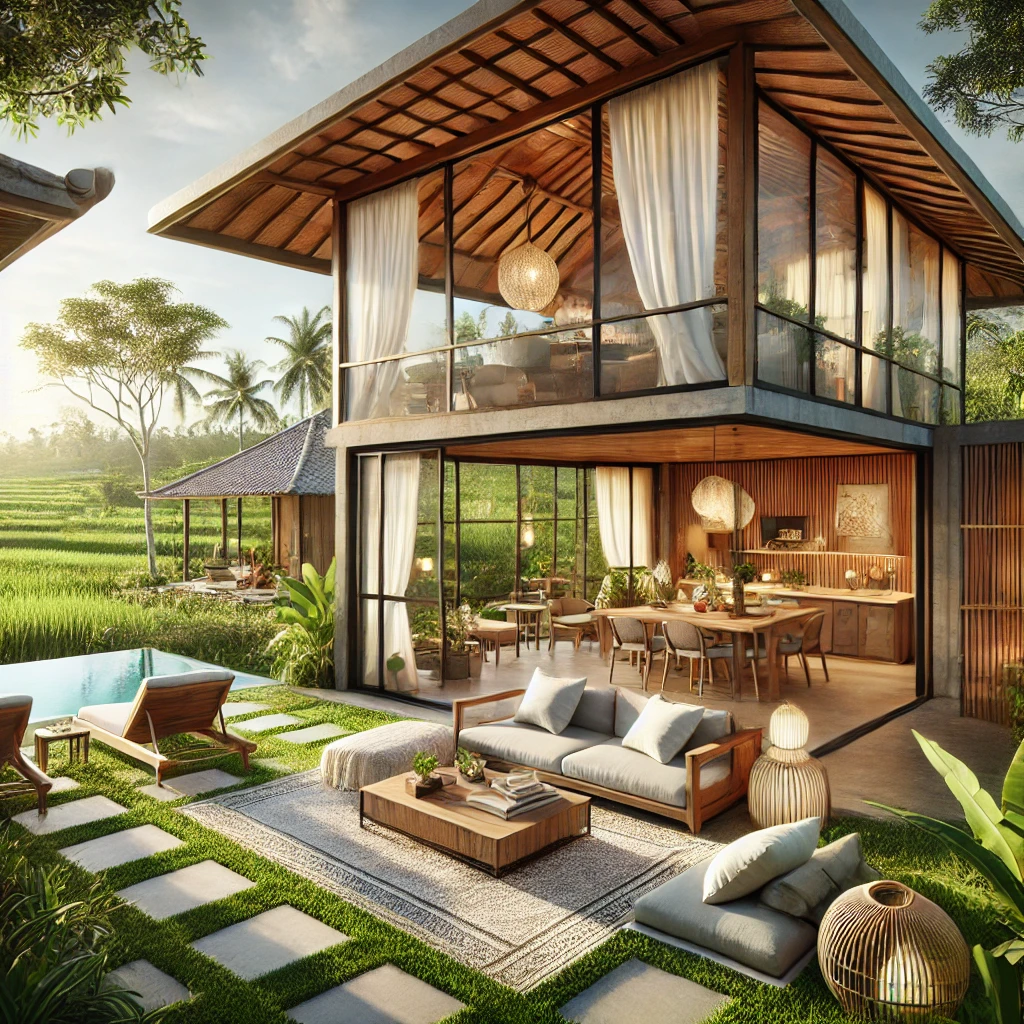 발리에서 한달 살기에 적합한 숙소 모습