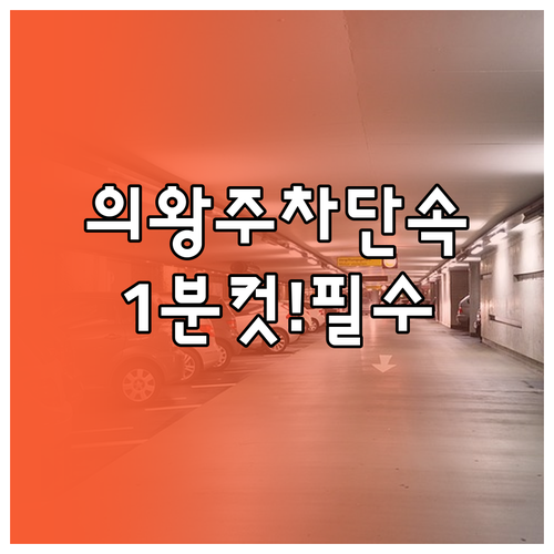 의왕시 주정차단속 문자 알림 서비스 ..