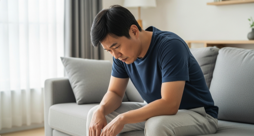 등근육 약화 시작 자세