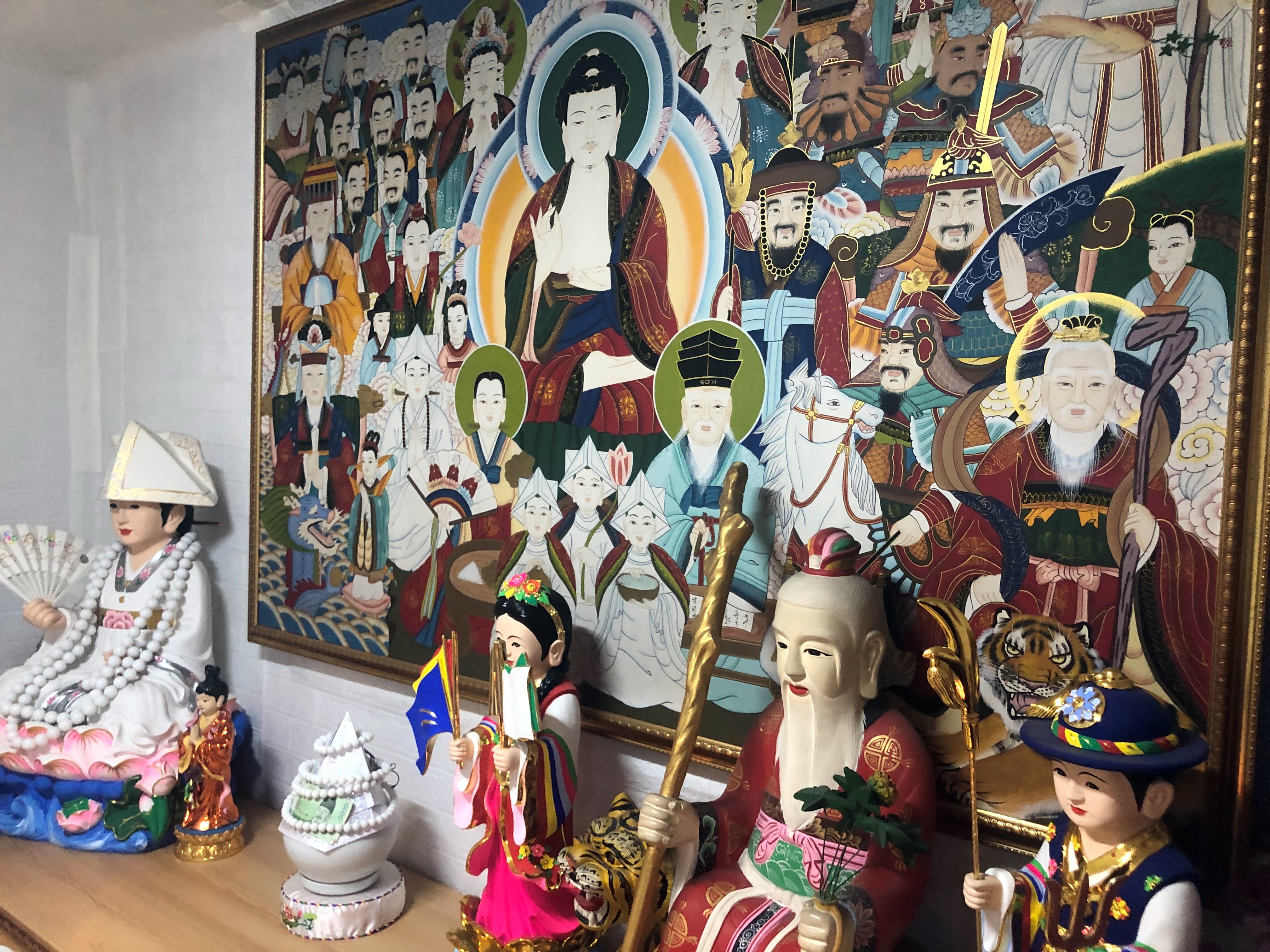 원당 점집 천상선녀 제단과 불상, 고양시 신점 실제 방문 후기