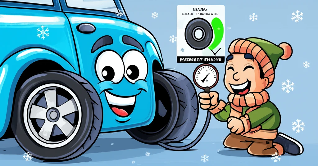 겨울철 타이어 공기압 1 PSI 하락..