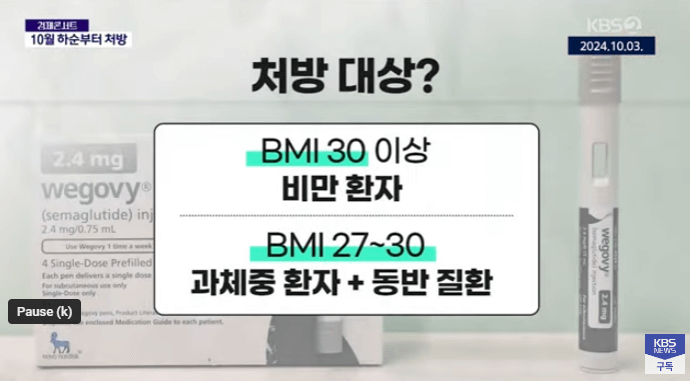 위고비 처방대상과 부작용 비만치료제