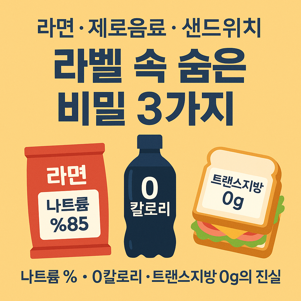 식품라벨속 숨은 의미