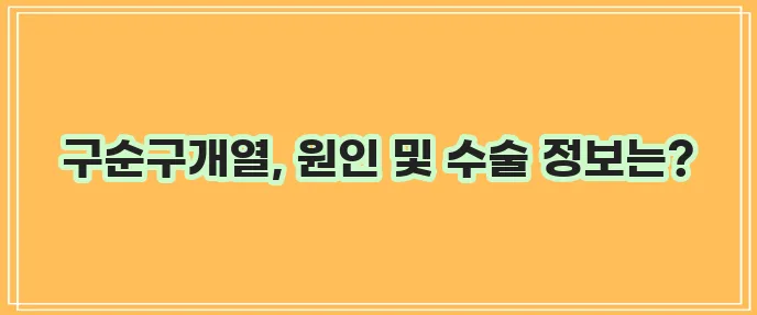 구순구개열 원인과 수술 연예인 정보를 알아보자!