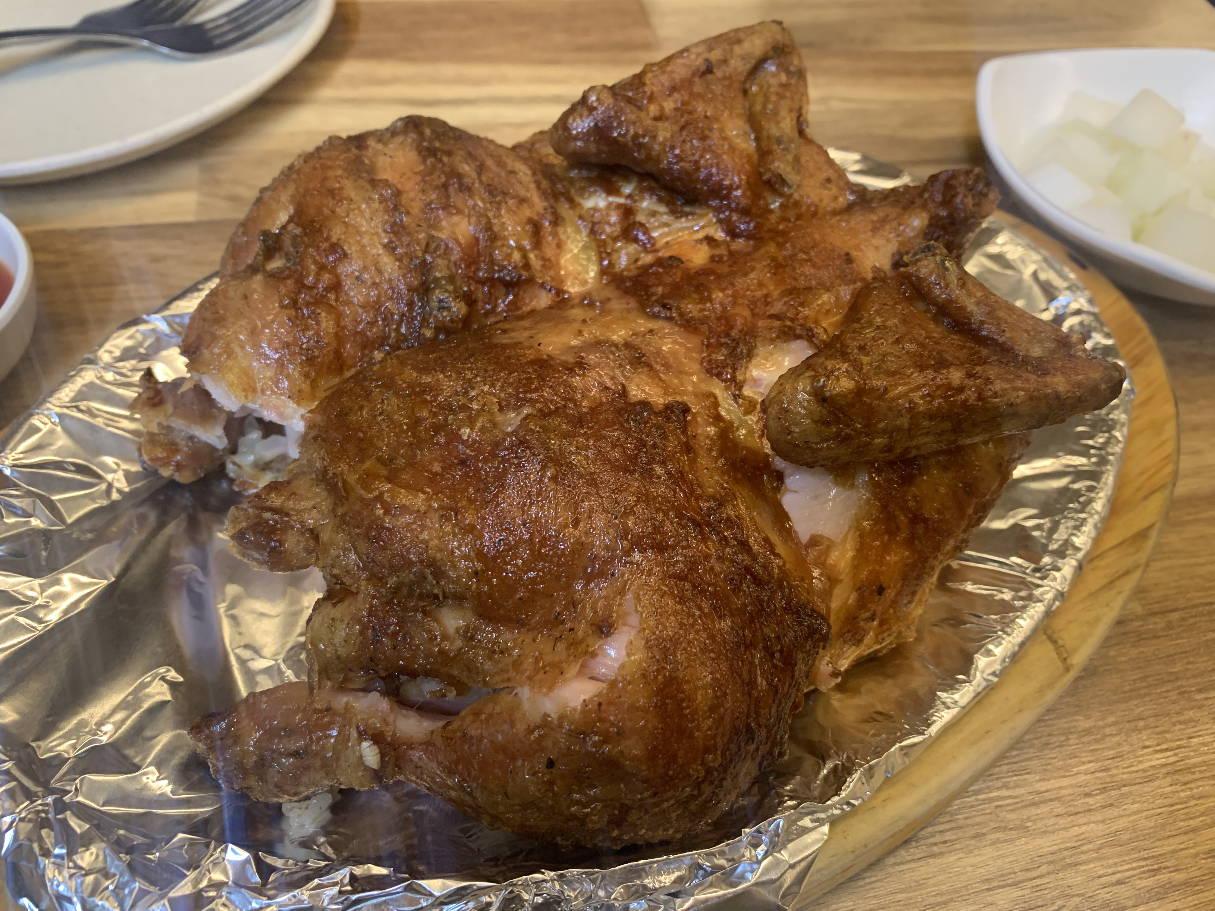 영등포구청 참나라 숯불 바베큐 장작통구이 치킨 맛집 방문 후기