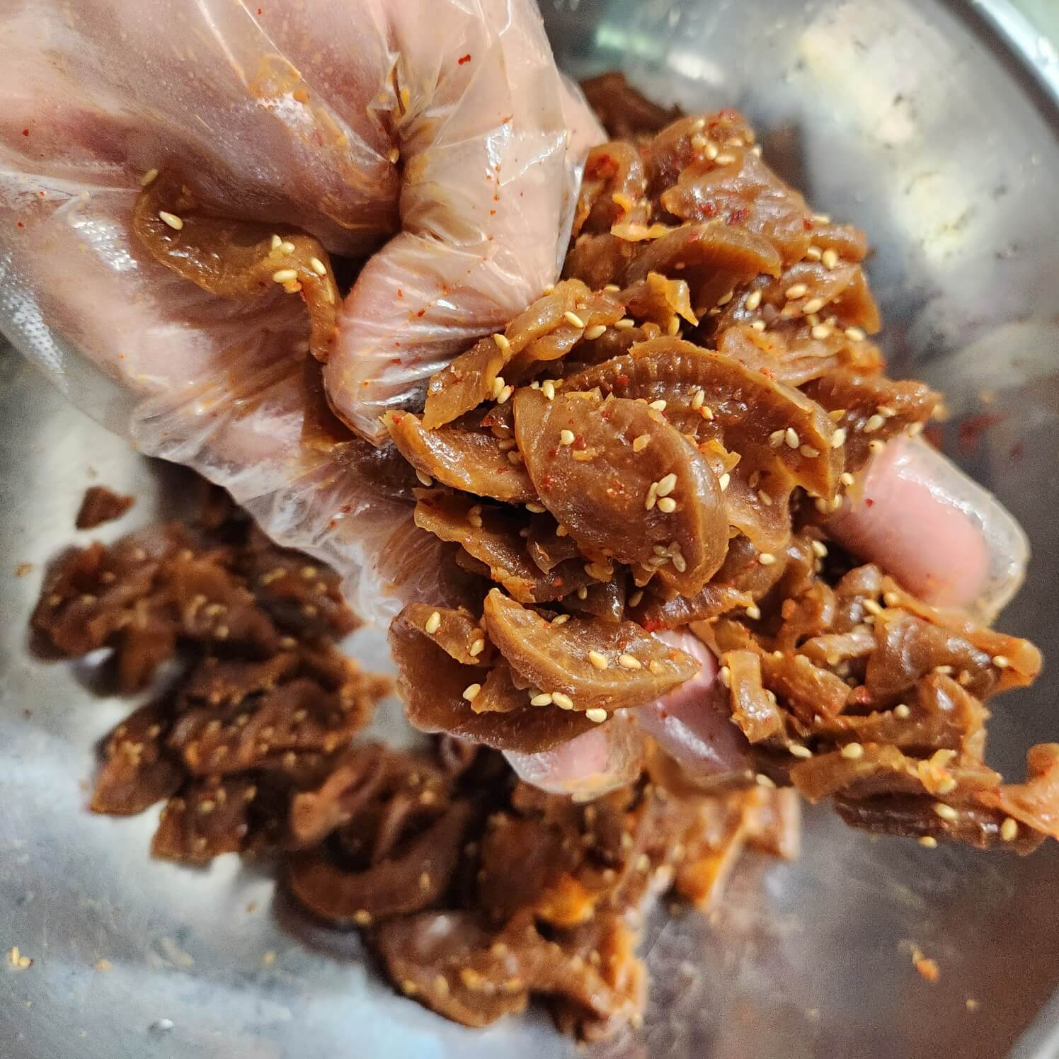 무장아찌무침
