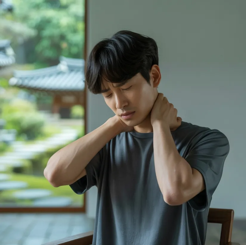 목근육 통증 이미지