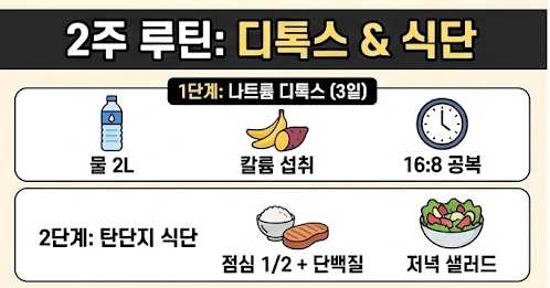 급찐급빠 식단 & 디톡스 루틴