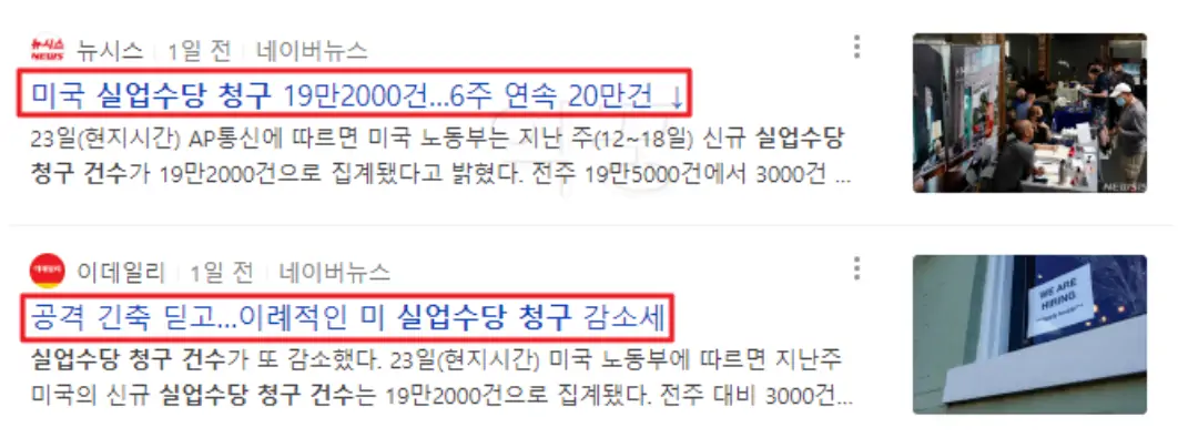 달러 투자 환율 오르는 이유 실업수당 청구 관련 뉴스