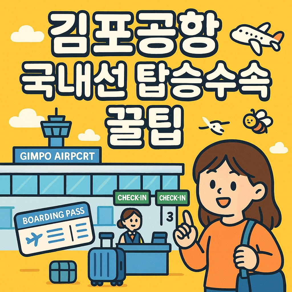 김포공항 국내선 탑승수속 꿀팁 총정리