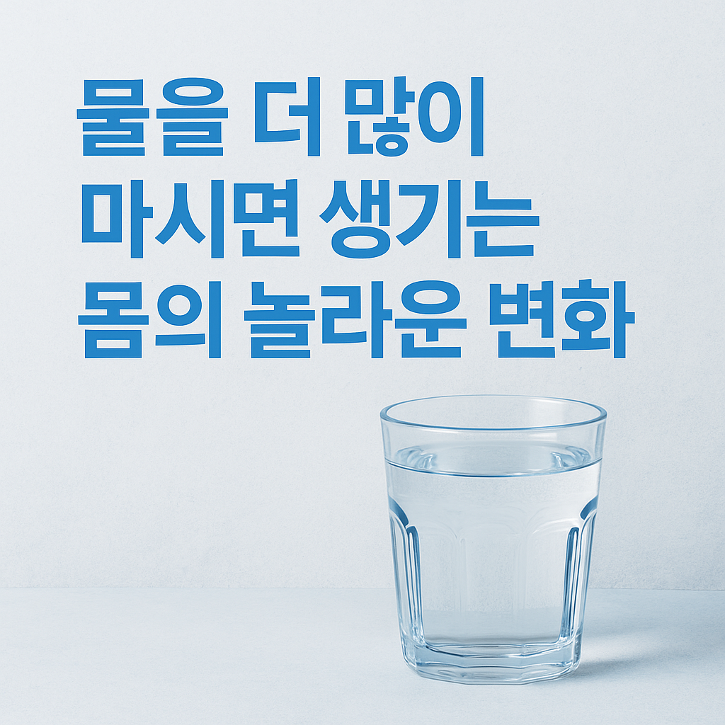 마시면 생기는 몸의 놀라운 변화
