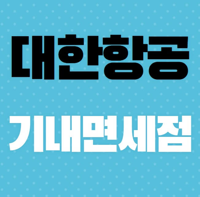 대한항공-기내면세점