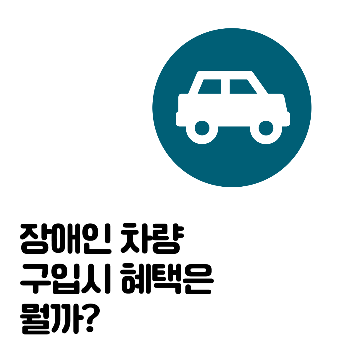 장애인차량-구입시혜택