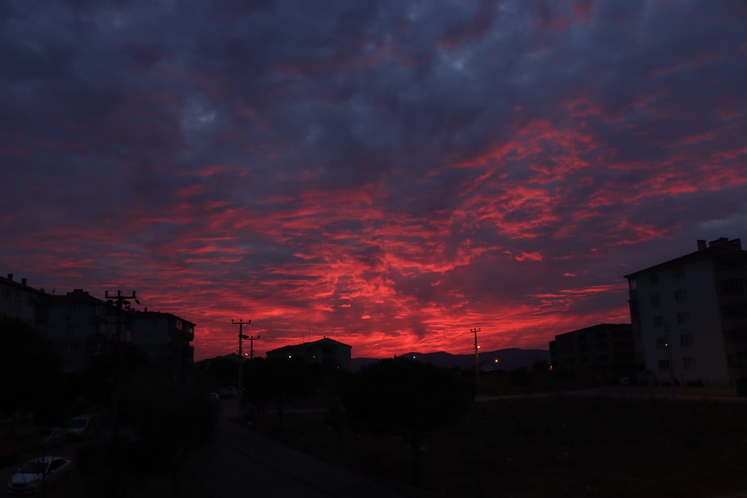 Sunset.