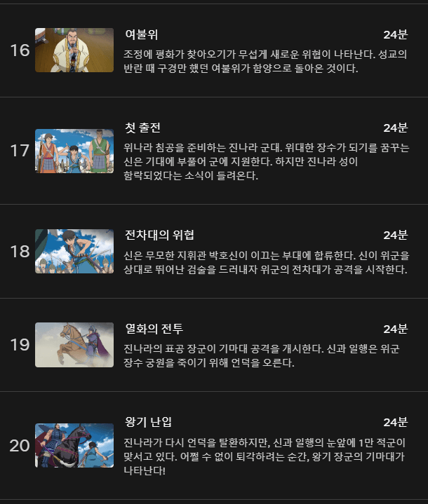 킹덤(KINGDOM) 소개, 줄거리