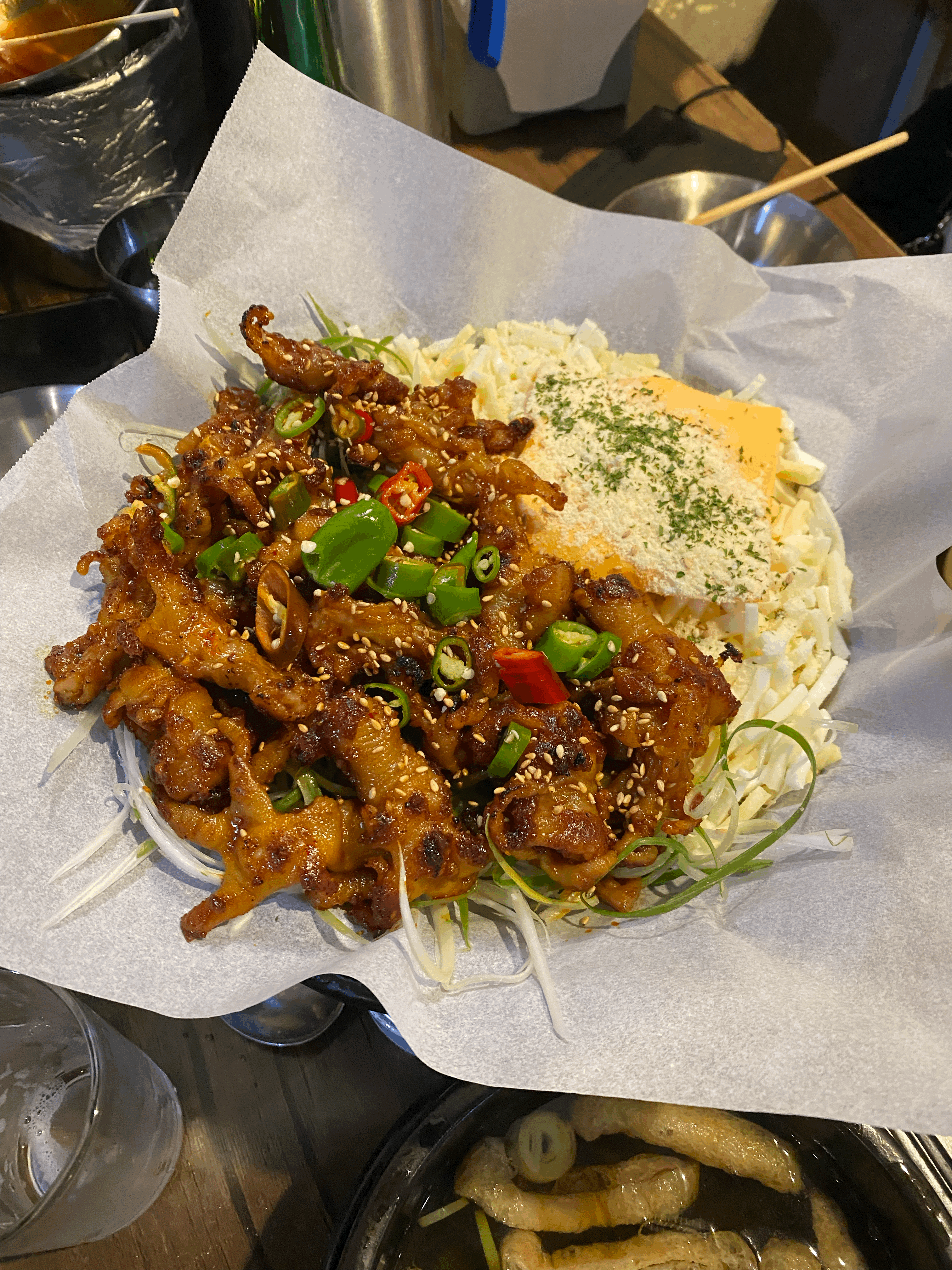 치즈 무뼈닭발