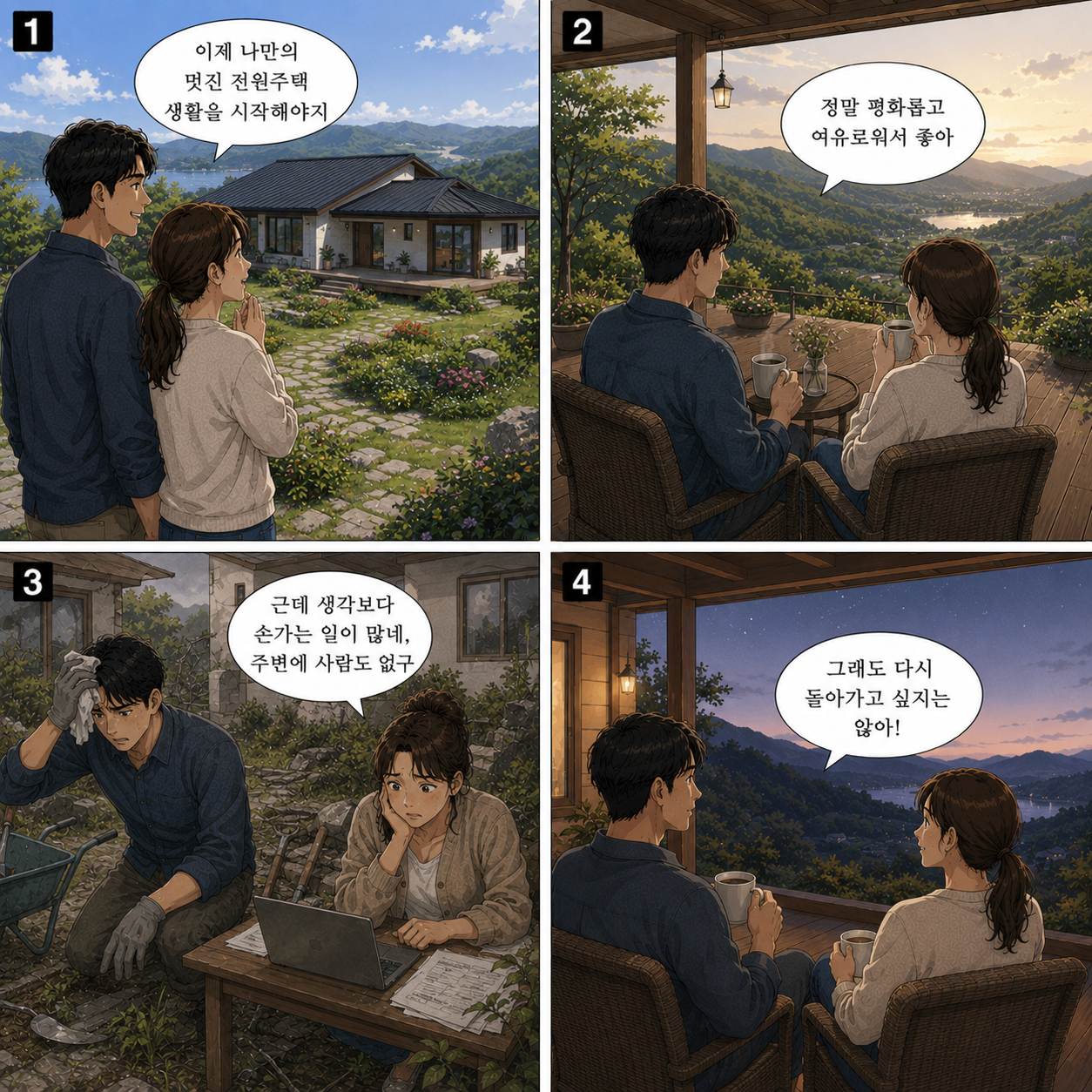 전원주택 생활의 이상과 현실