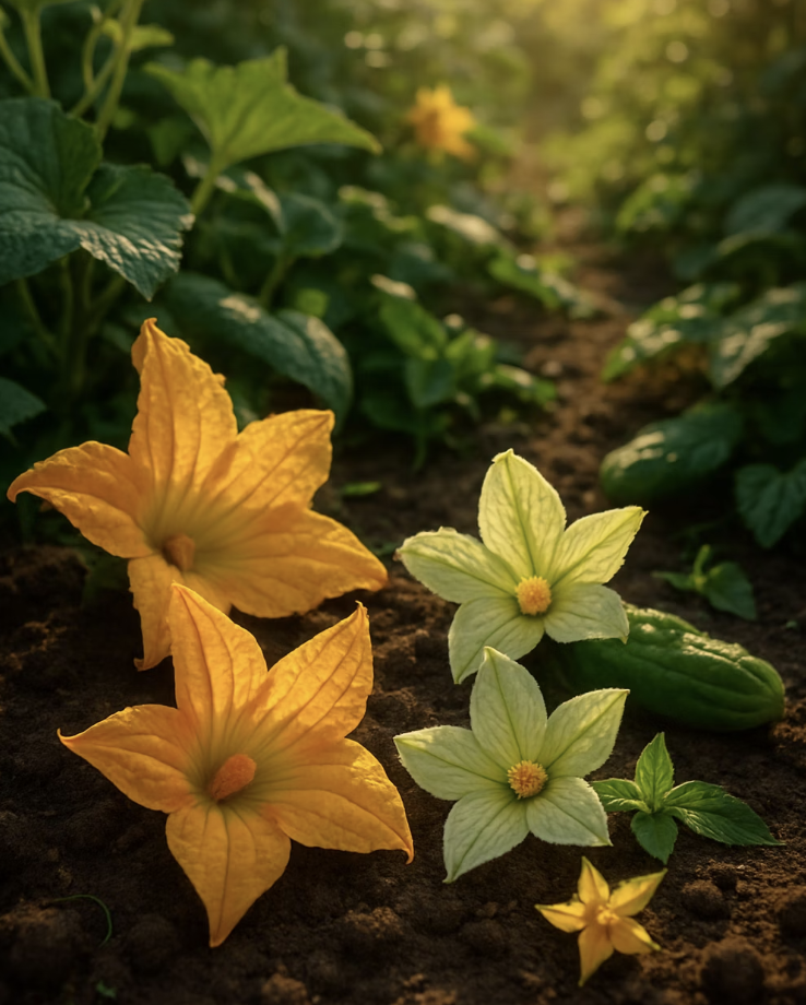 호박꽃 아니고 오이꽃! 헷갈리는 두 노란 꽃 완벽하게 구별하는 법