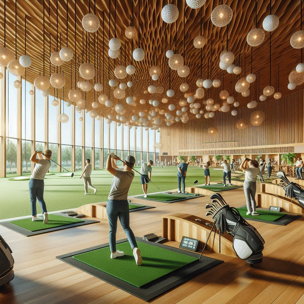 실내골프연습장 배경
