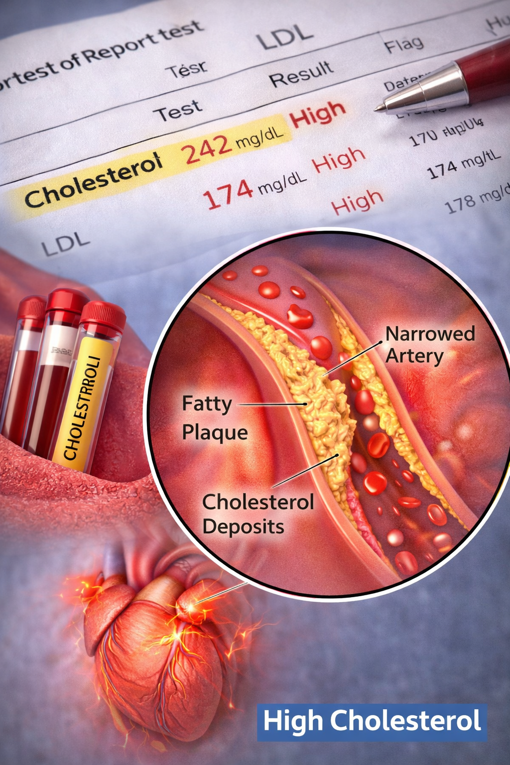 고지혈증으로 현관이 좁아지는 이미지