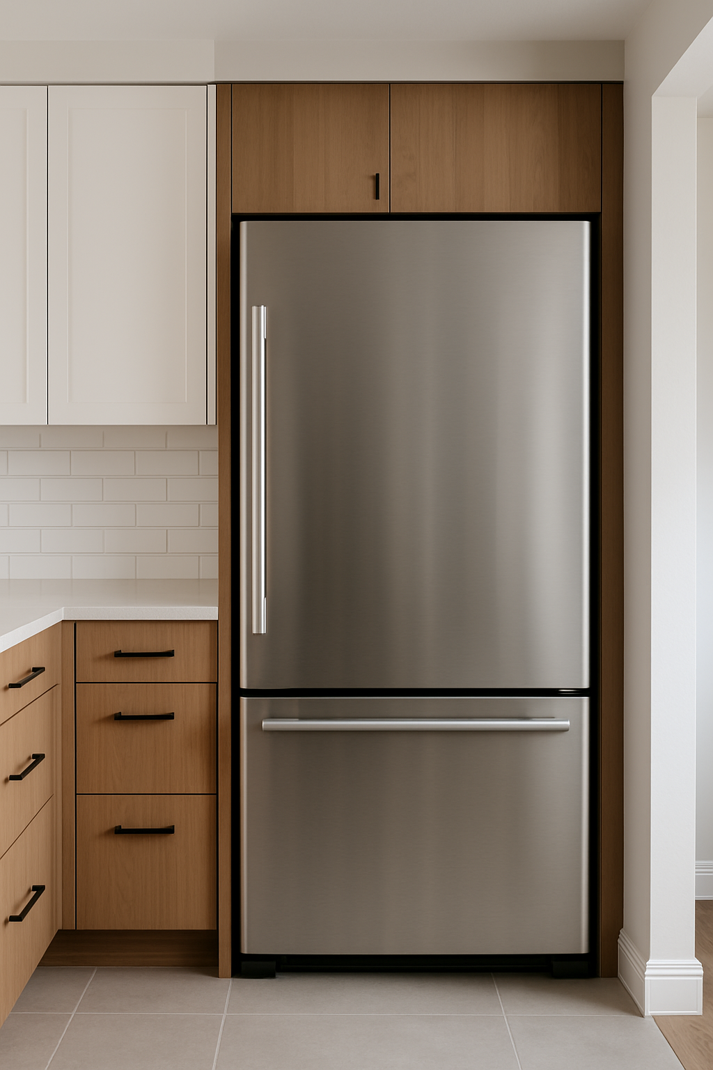 냉장고 리모델링 및 인테리어